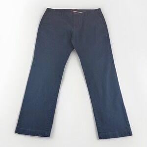 Untuckit St Clair Chinos Mens 36x30 Blue Khakis Preppy Stretch Straight Leg Navy